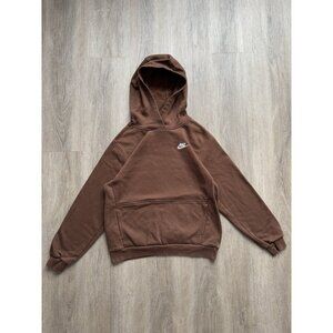 Rare Vintage Y2K Nike Swoosh Brown Hoodie Youth XL Kids Sports Streetwear
